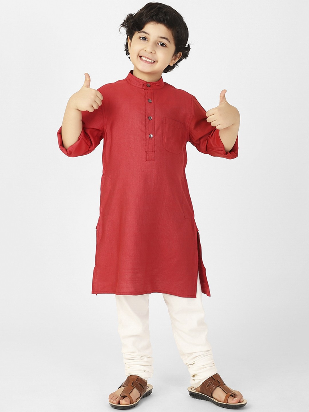 

Fabindia Boys Red Kurta