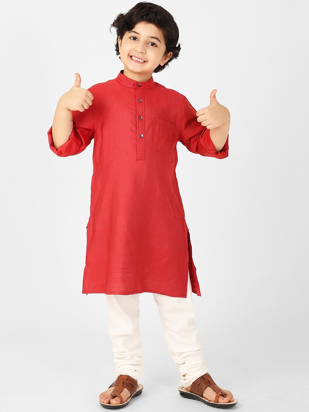 

Fabindia Boys Red Kurta