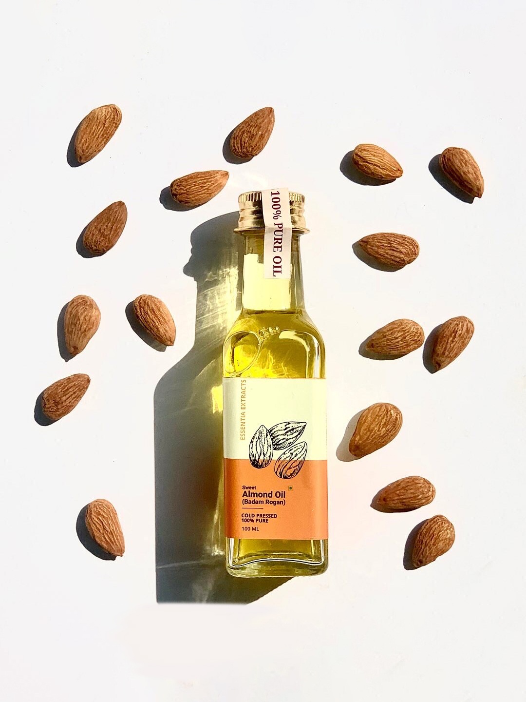 

ESSENTIA EXTRACTS Set Of 2 Cold-Pressed Sweet Almond Oils 200 ml, Transparent