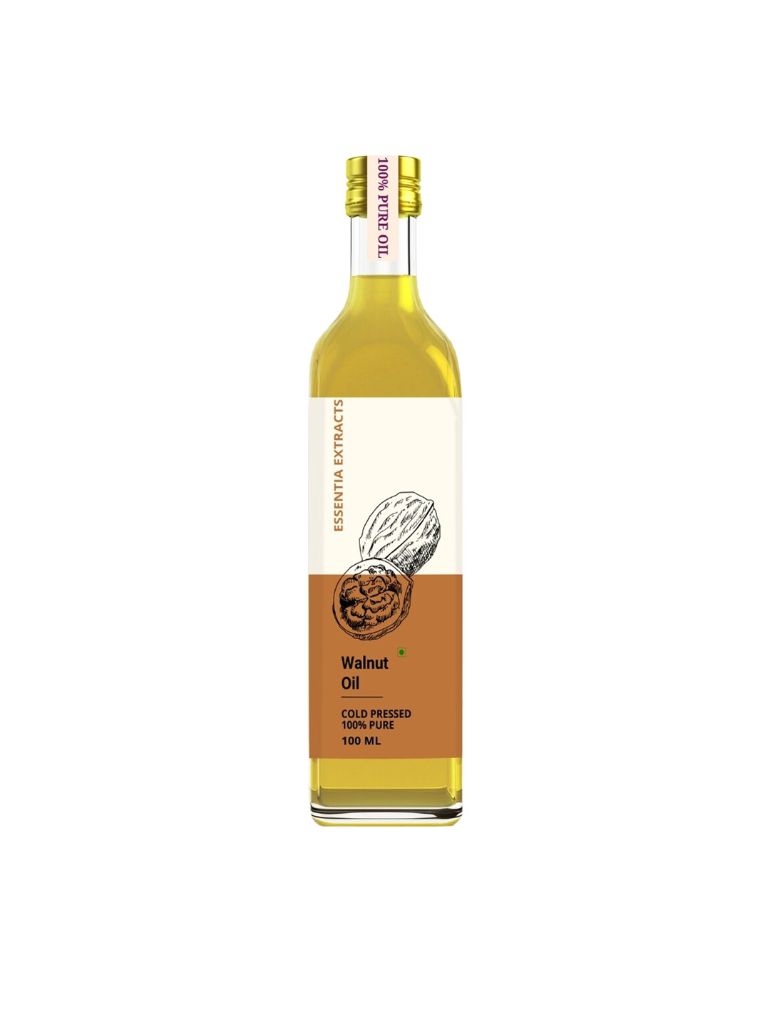 

ESSENTIA EXTRACTS Cold-Pressed Walnut Oil -100 ml, Transparent