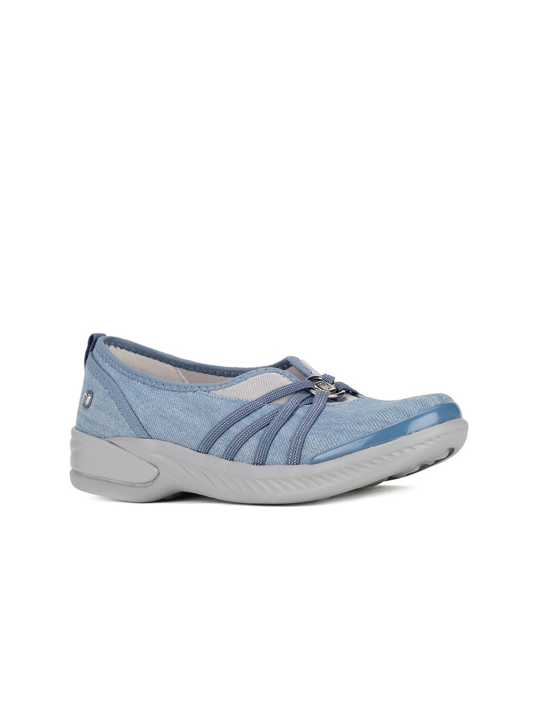 

Naturalizer Women Blue & White PU Flatforms