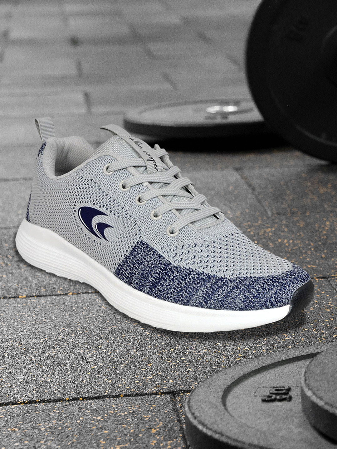 

Allen Cooper Men Grey Mesh Running Non-Marking Shoes