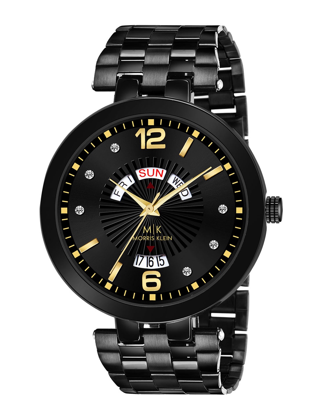 

MORRIS KLEIN Men Black Stainless Steel Straps Analogue Multi Function Watch MK-1003