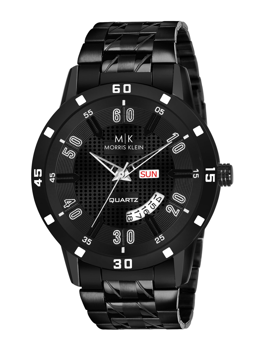 

MORRIS KLEIN Men Black Dial & Stainless Steel Bracelet Straps Analogue Watch MK-1001