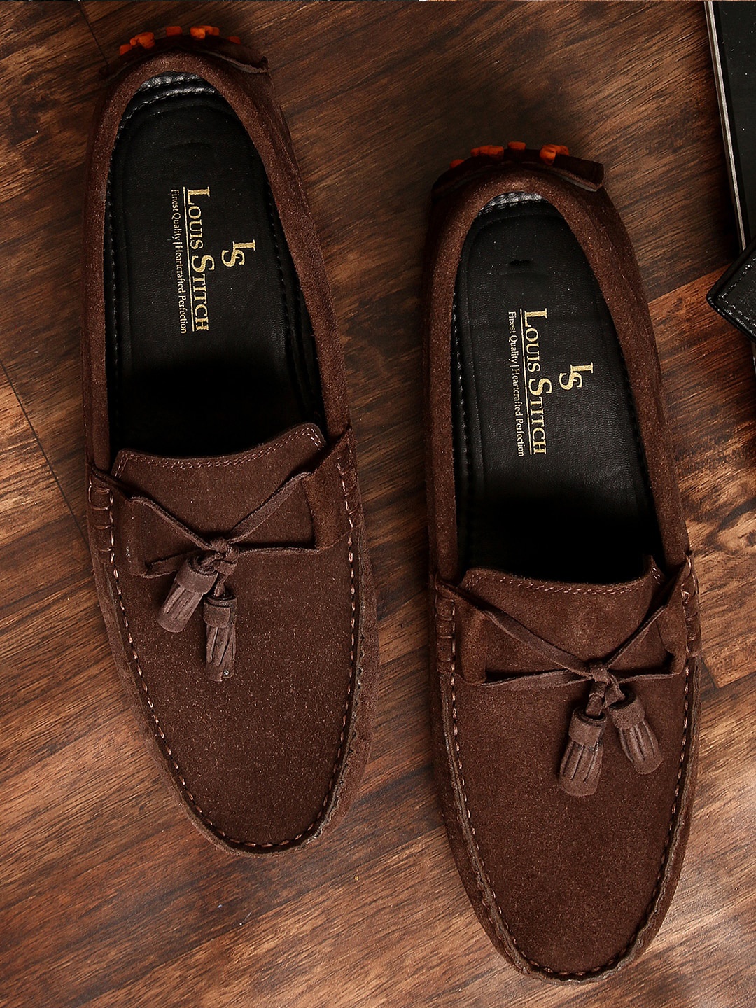 

LOUIS STITCH Men Brown Taselled Driving Shoes