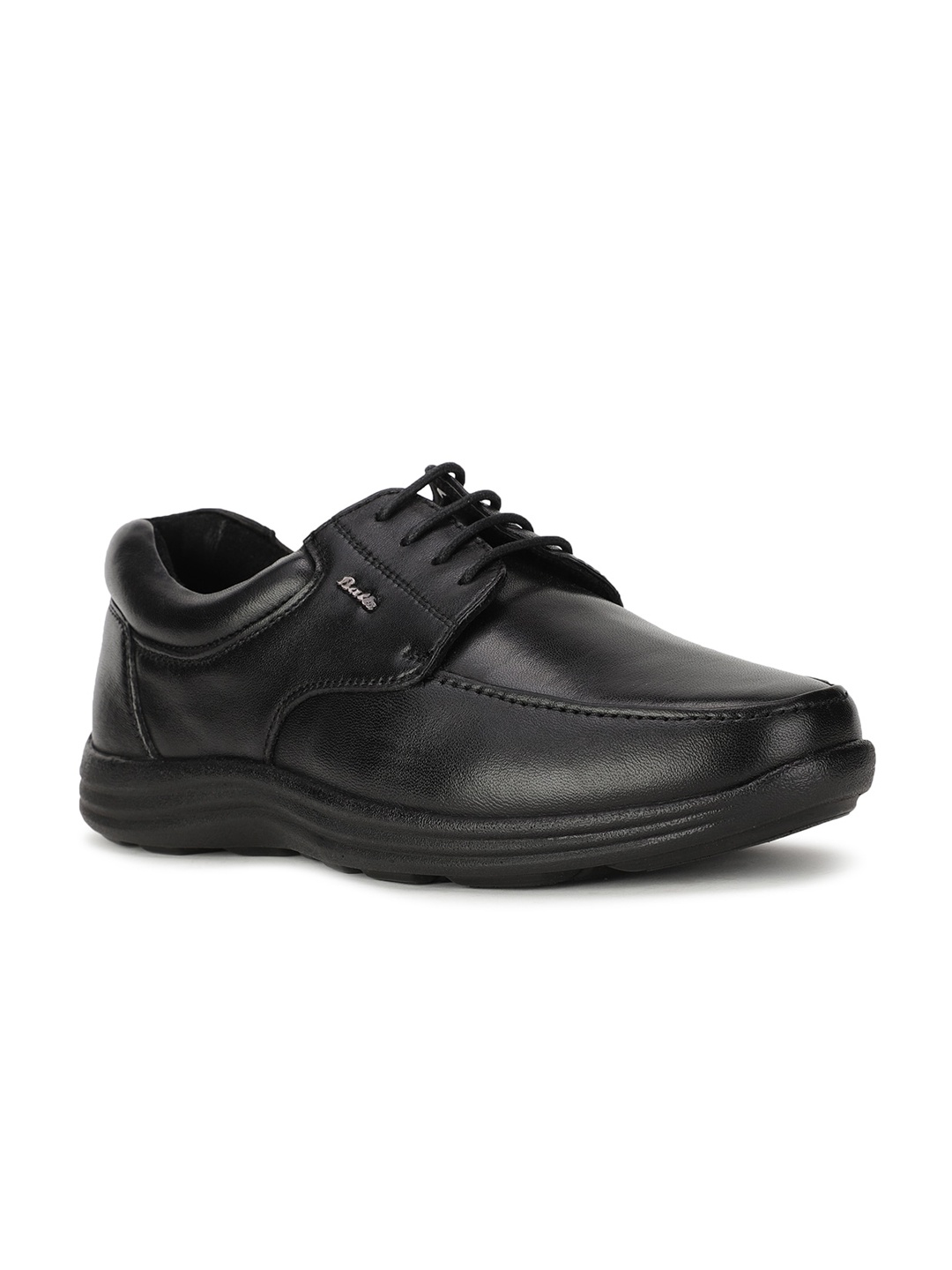 

Bata Men Black Solid Formal Derbys