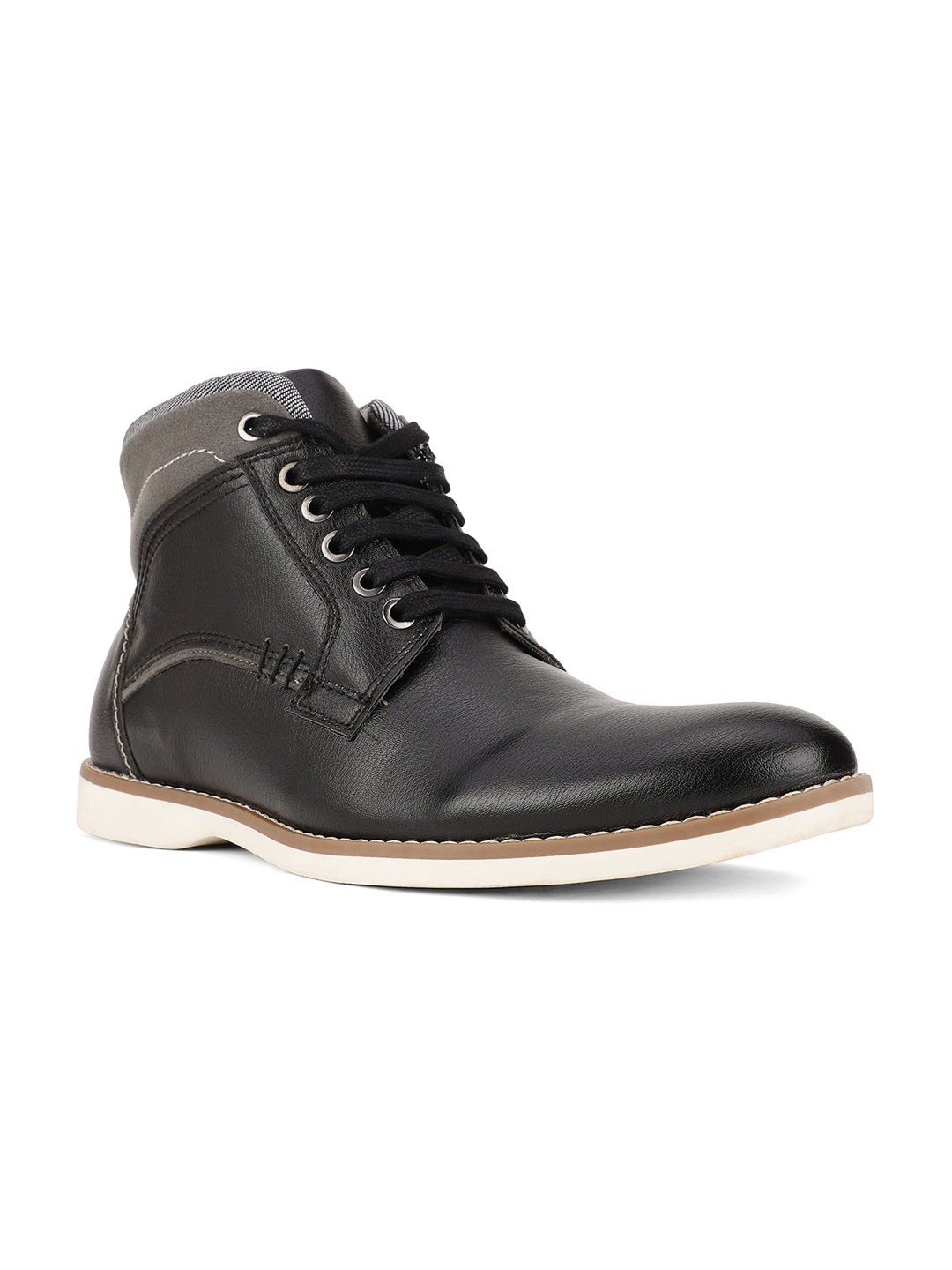 

Bata Men Black PU Derbys