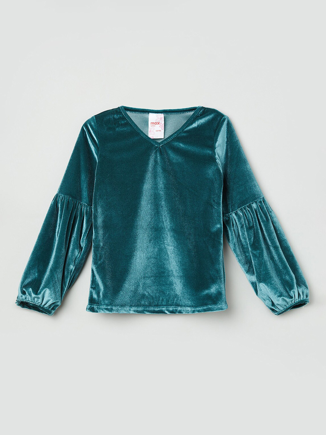 

max Kids Girls Teal Georgette Regular Top