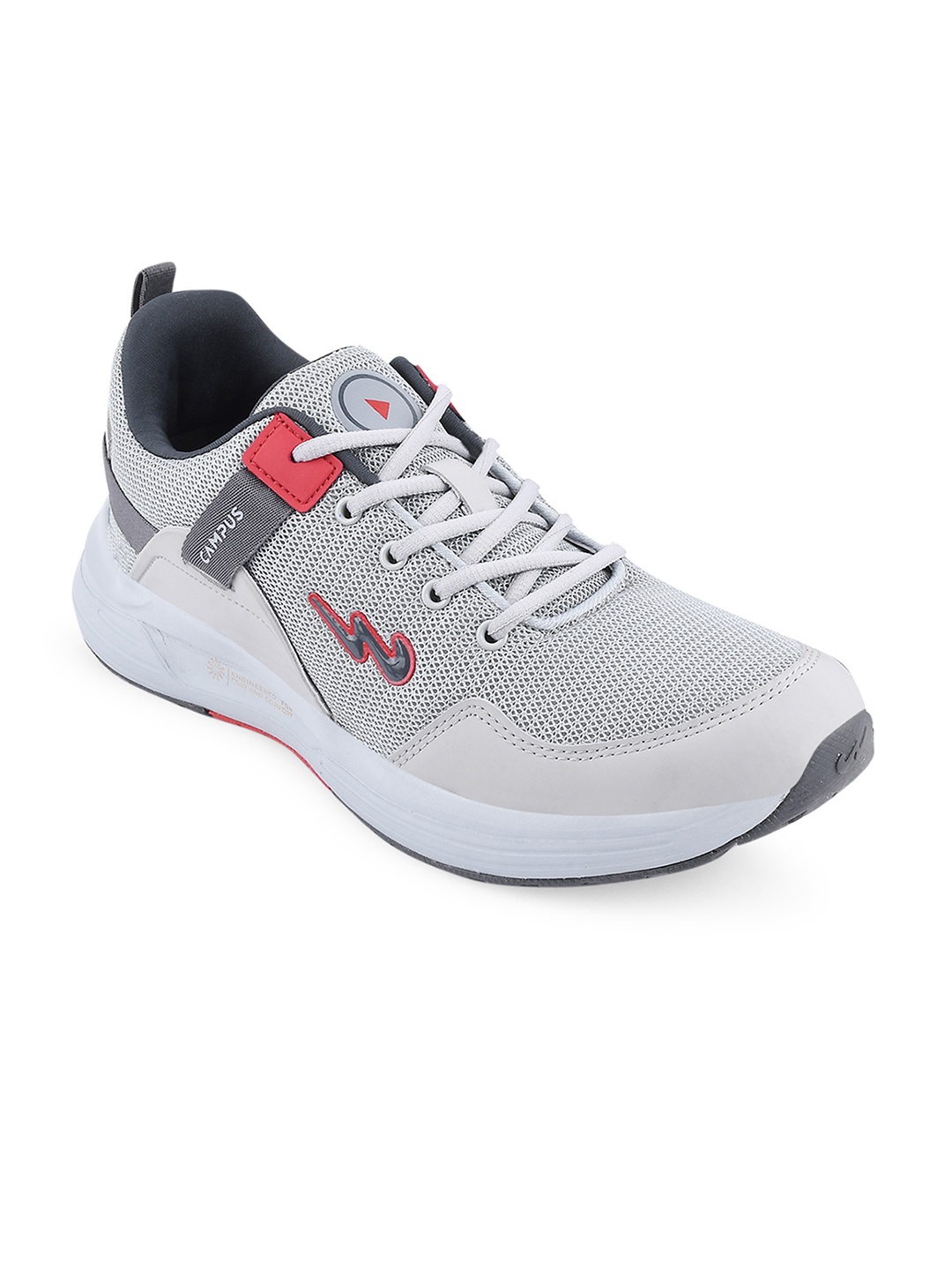 

Campus Men Grey Mesh Running Shoes