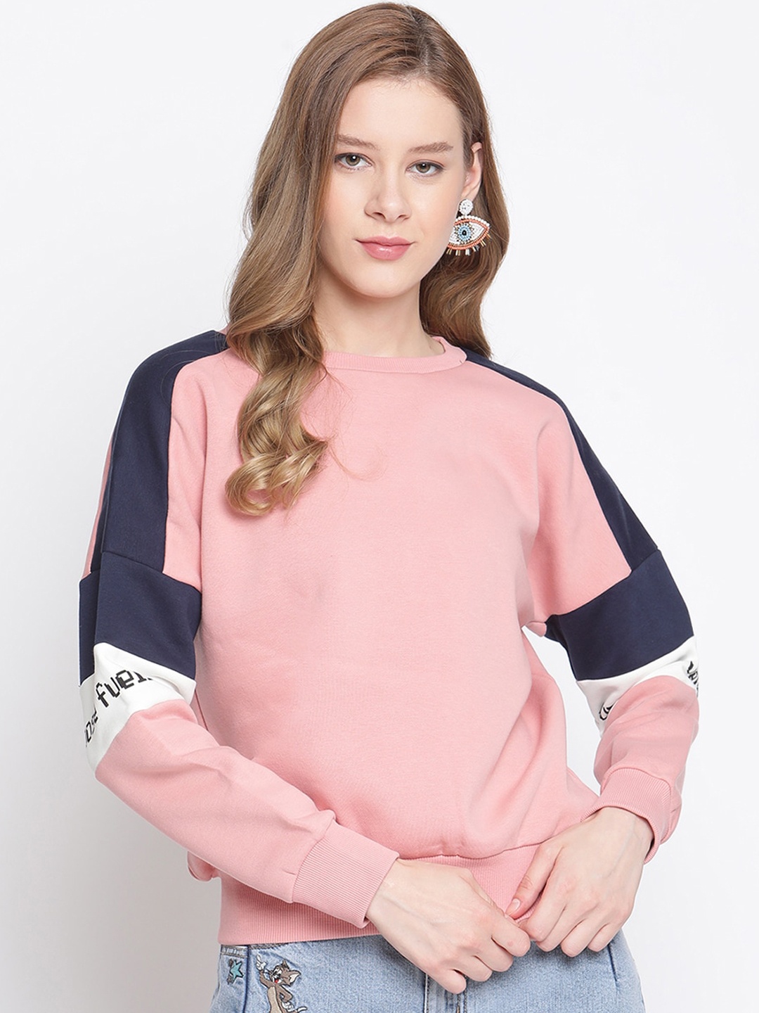 

CAMLA Women Peach-Coloured Sweatshirt