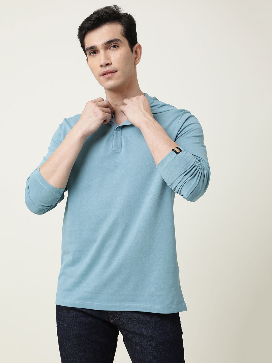 

RARE RABBIT Men Green Slim Fit T-shirt