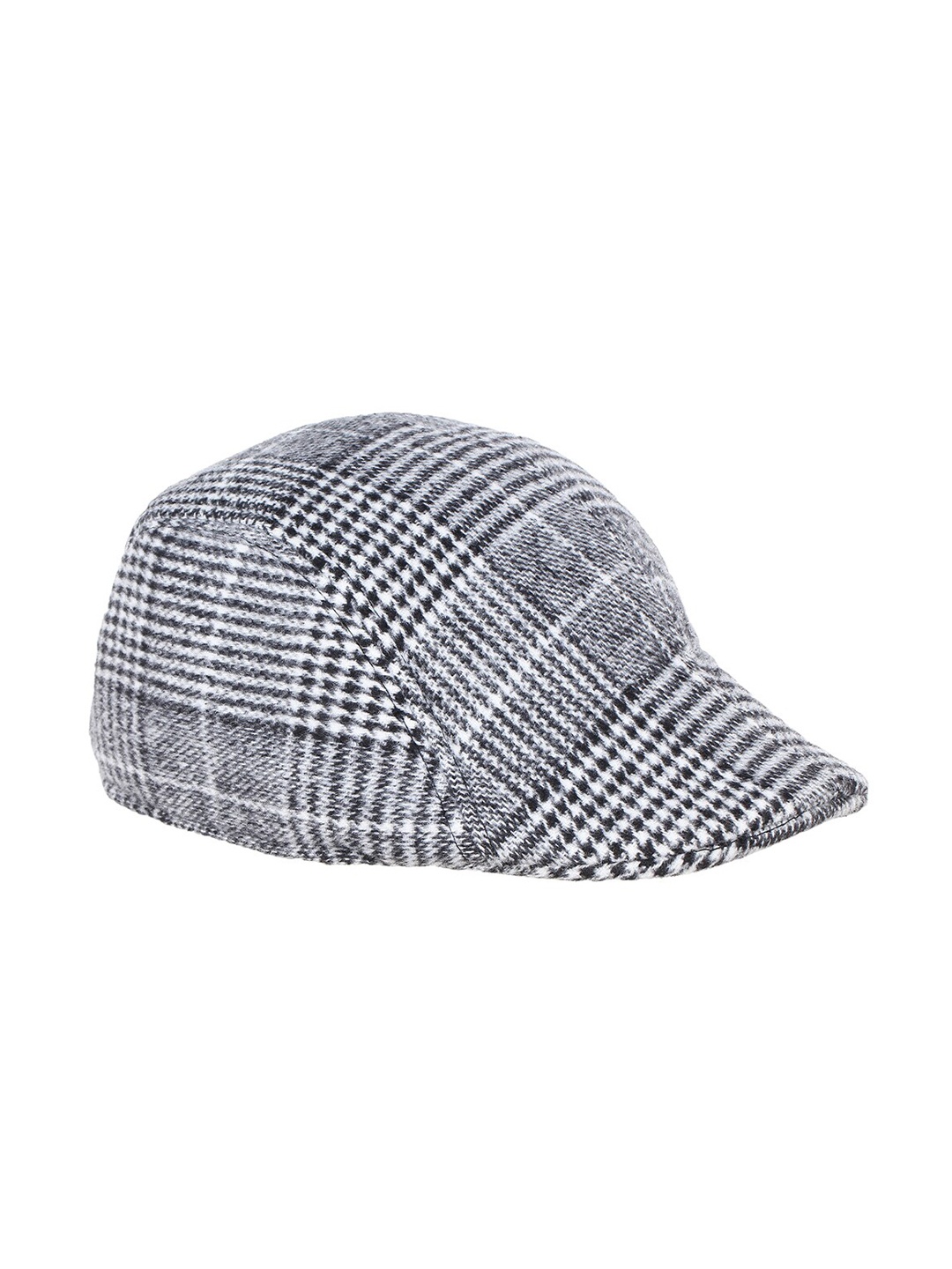 

ELLIS Men Black & White Self Design Ascot Cap