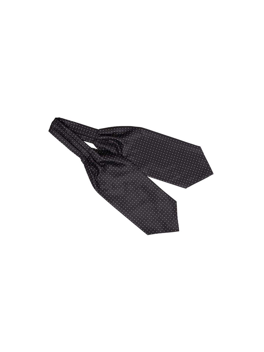

The Tie Hub Men Black & White Woven Design Cravat
