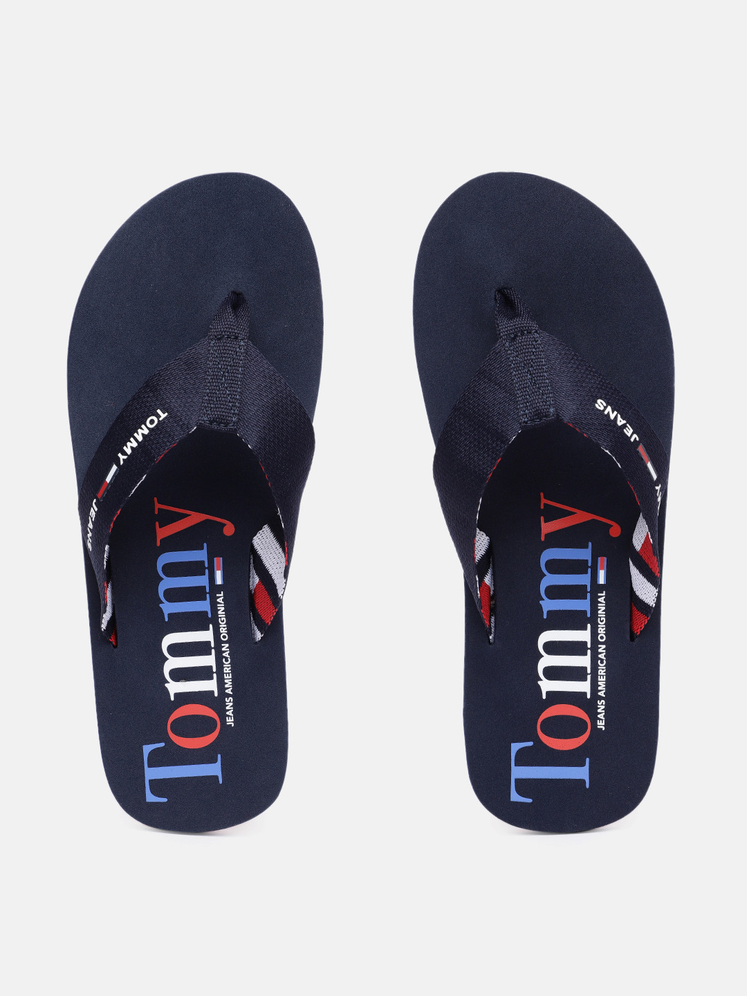 

Tommy Hilfiger Men Blue Printed HAPPY BEACH SANDAL MAN Thong Flip-Flops