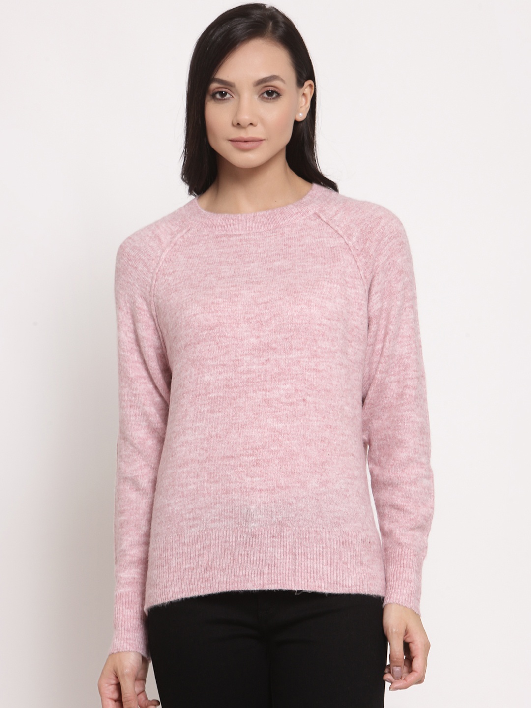 

Mode by Red Tape Women Pink Solid Sweater