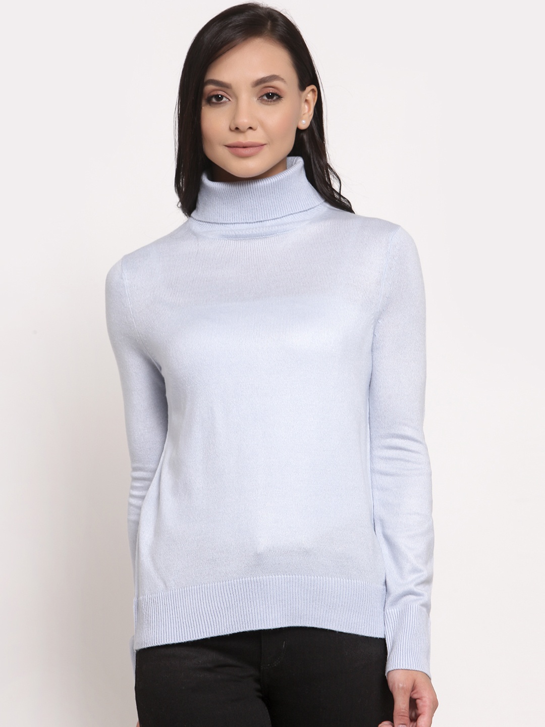 

Mode by Red Tape Women Blue Solid Sweater