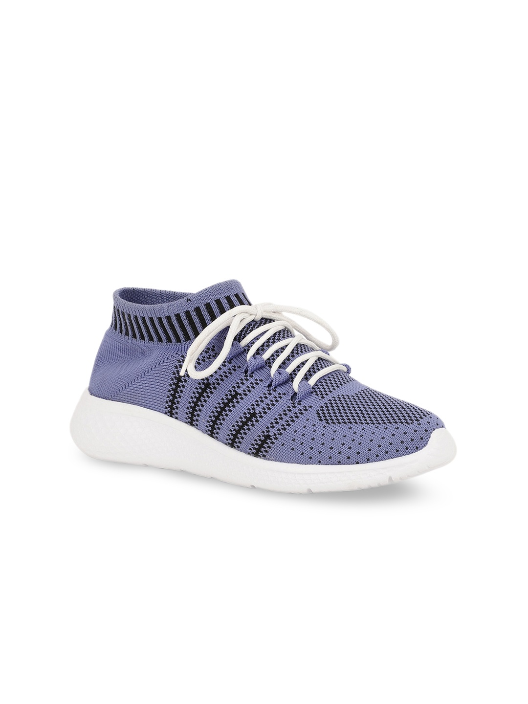 

HERE&NOW Women Blue Woven Design Sneakers