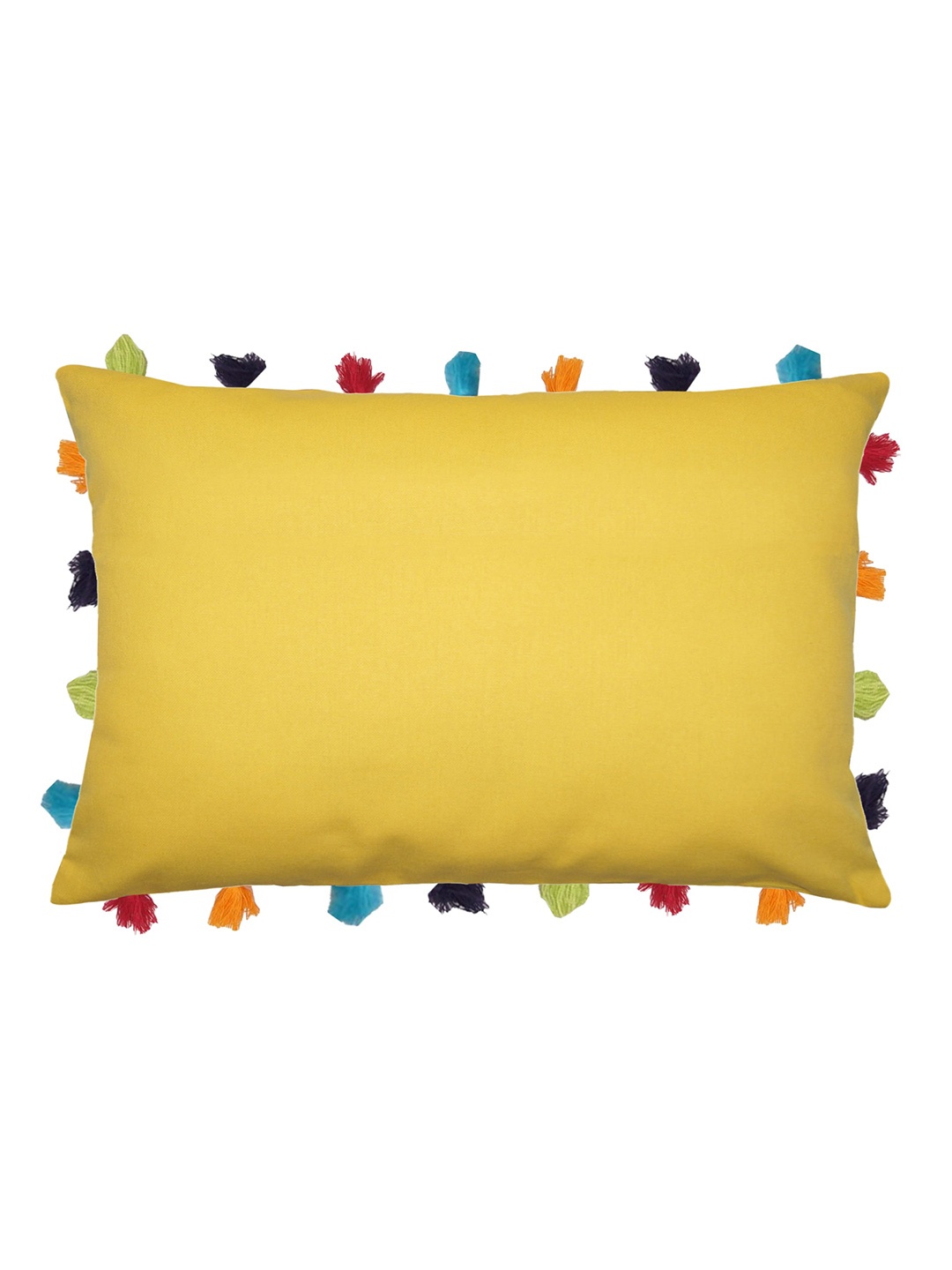 

Lushomes Yellow & Purple Rectangle Cushion Covers