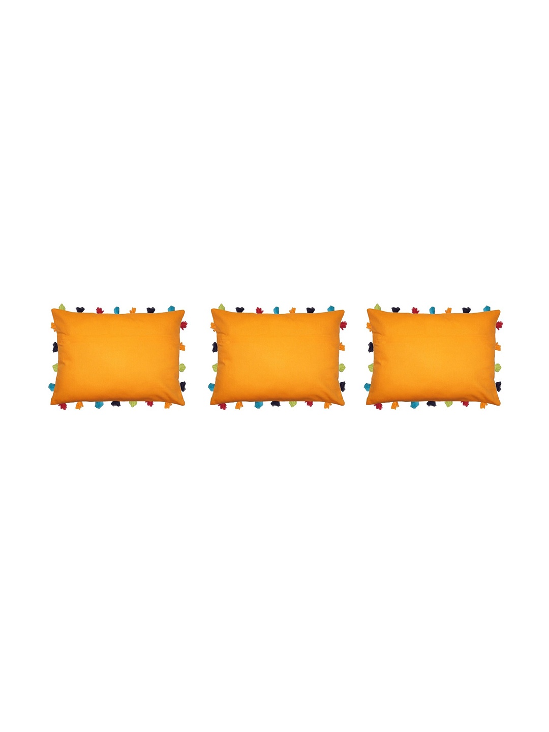 

Lushomes Orange & Blue Set of 3 Rectangle Cushion Covers