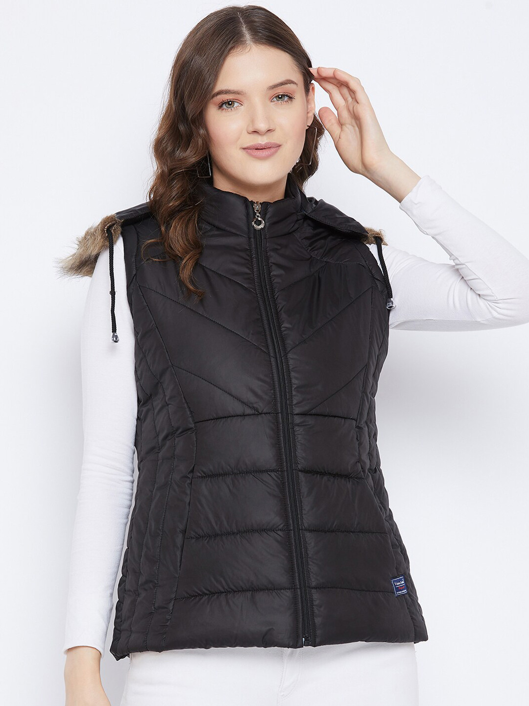 

VERO AMORE Women Black Insulator Puffer Jacket