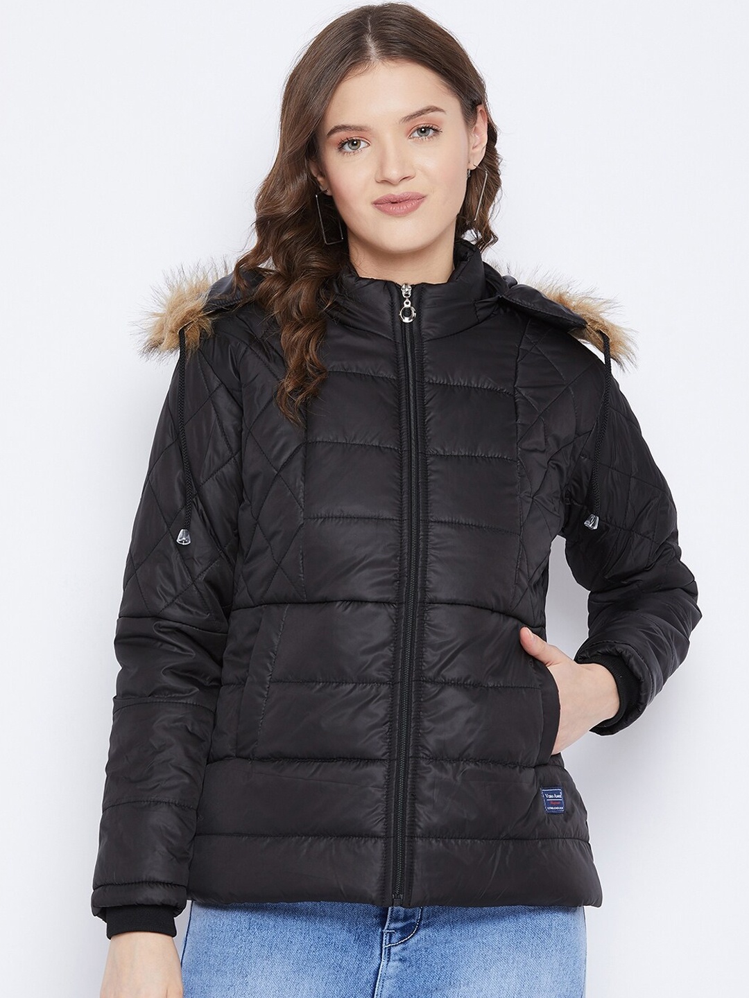 

VERO AMORE Women Black Hooded Insulator Parka Jacket