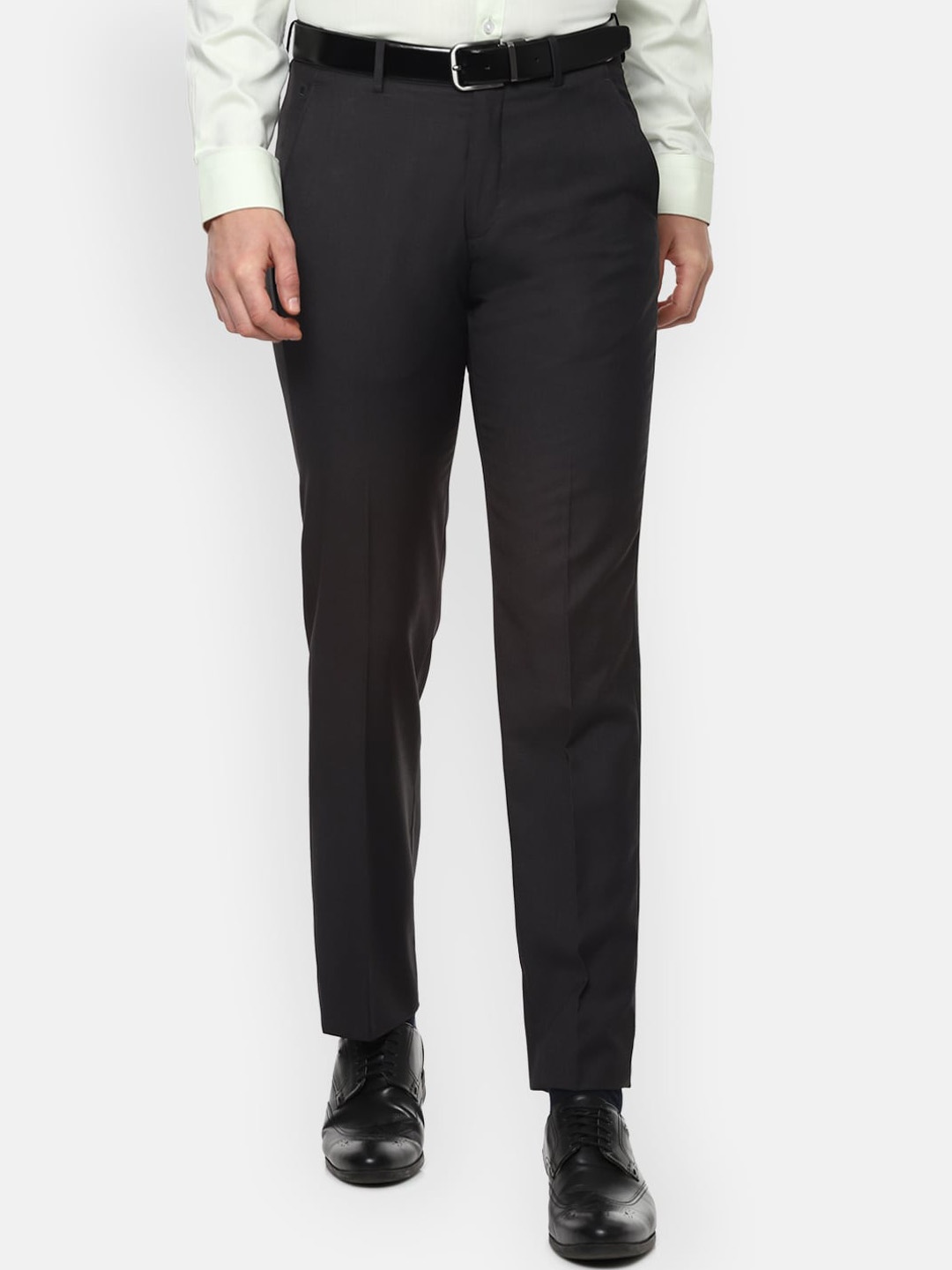 

Louis Philippe Men Grey Formal Trousers