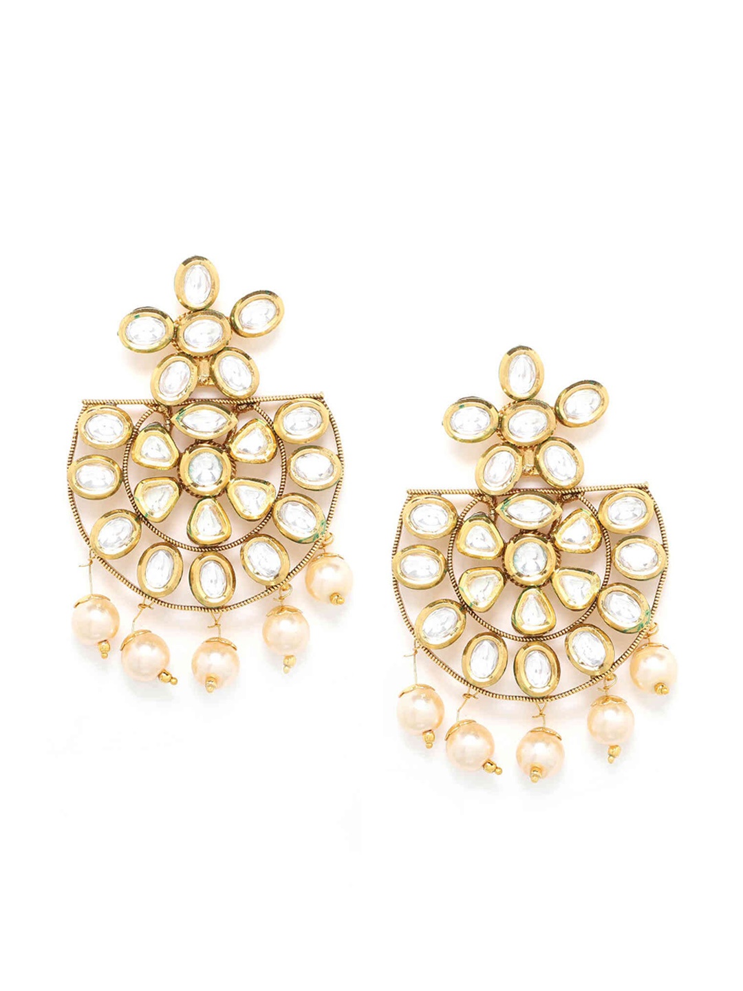 

Bellofox Green Contemporary Chandbalis Earrings