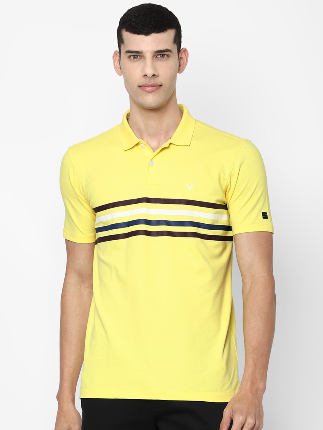 

Allen Solly Men Yellow Polo Collar T-shirt