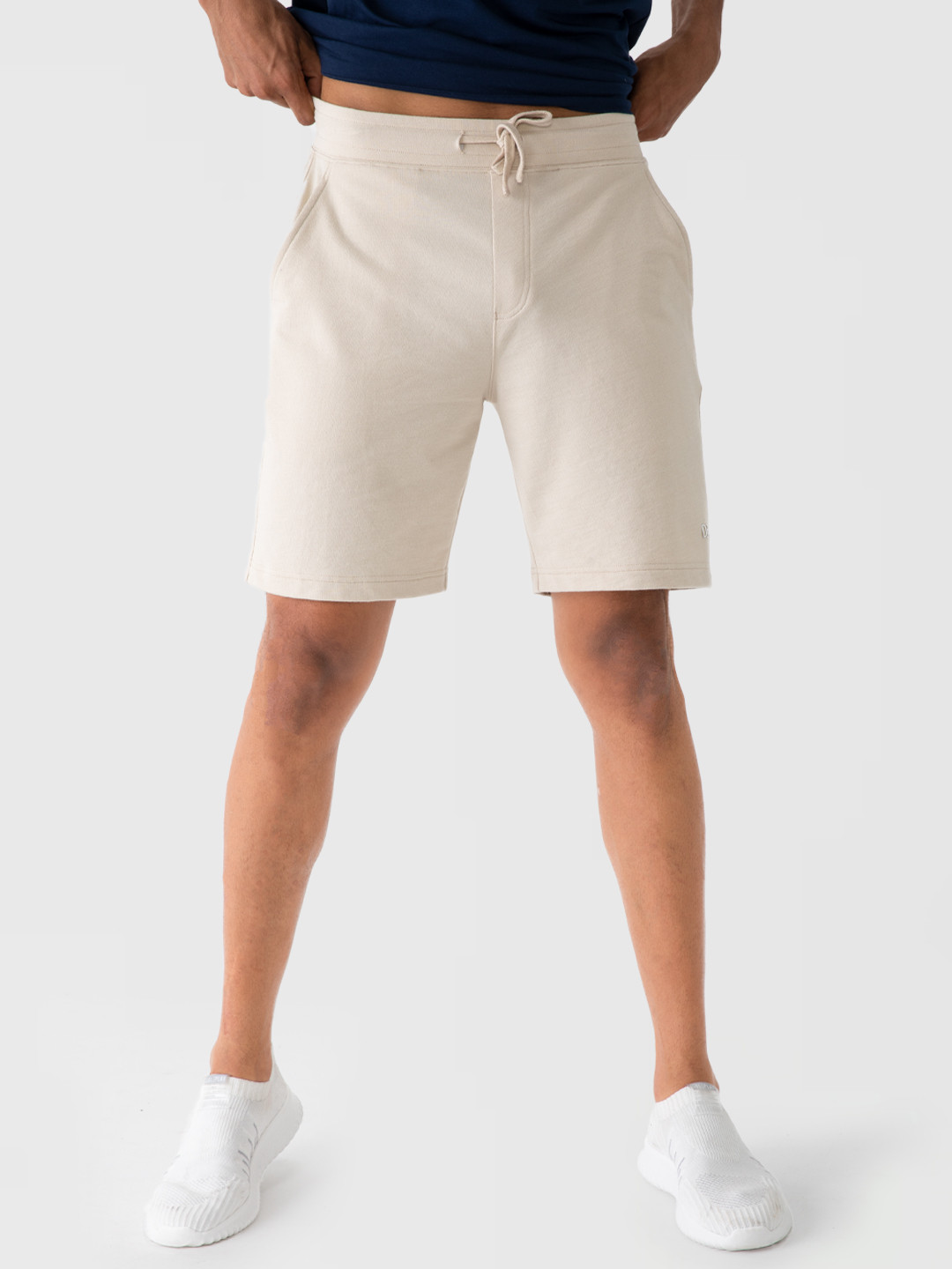 

DaMENSCH Men Cotton Regular Fit French Terry Shorts, White