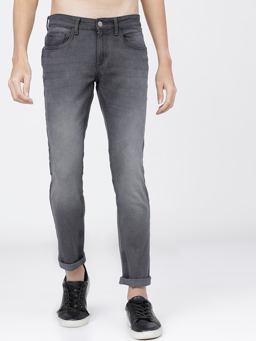 

KETCH Men Grey Slim Fit Heavy Fade Stretchable Jeans