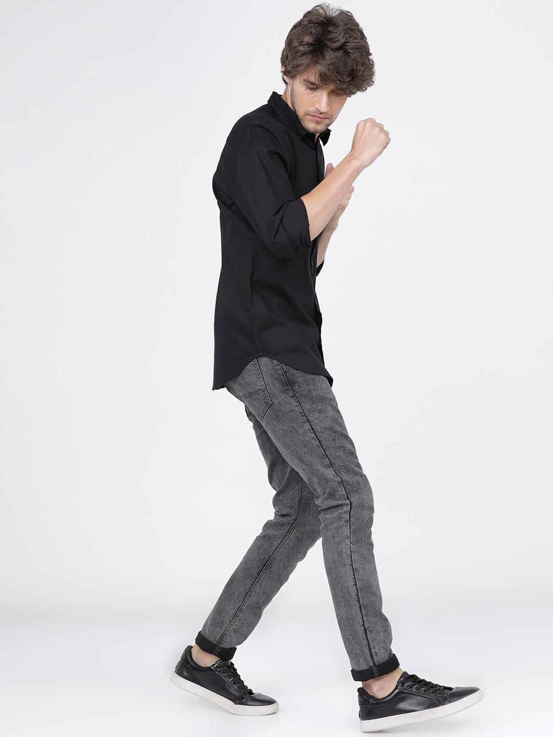 

KETCH Men Grey Slim Fit Heavy Fade Stretchable Jeans