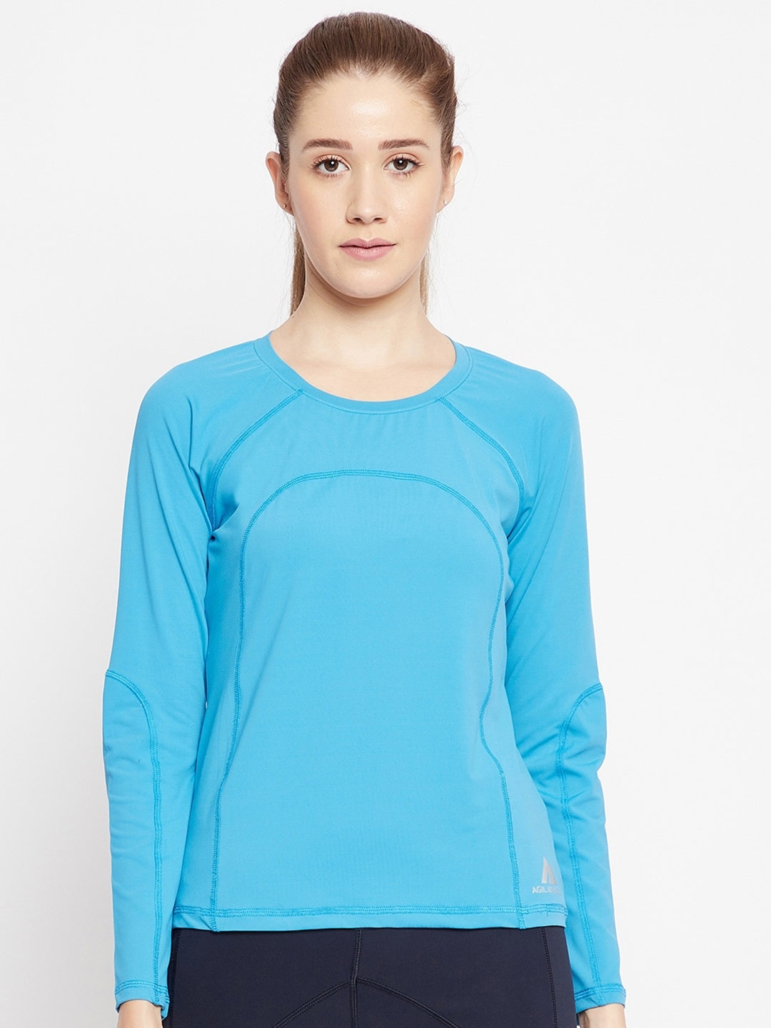 

AGIL ATHLETICA Women Blue T-shirt
