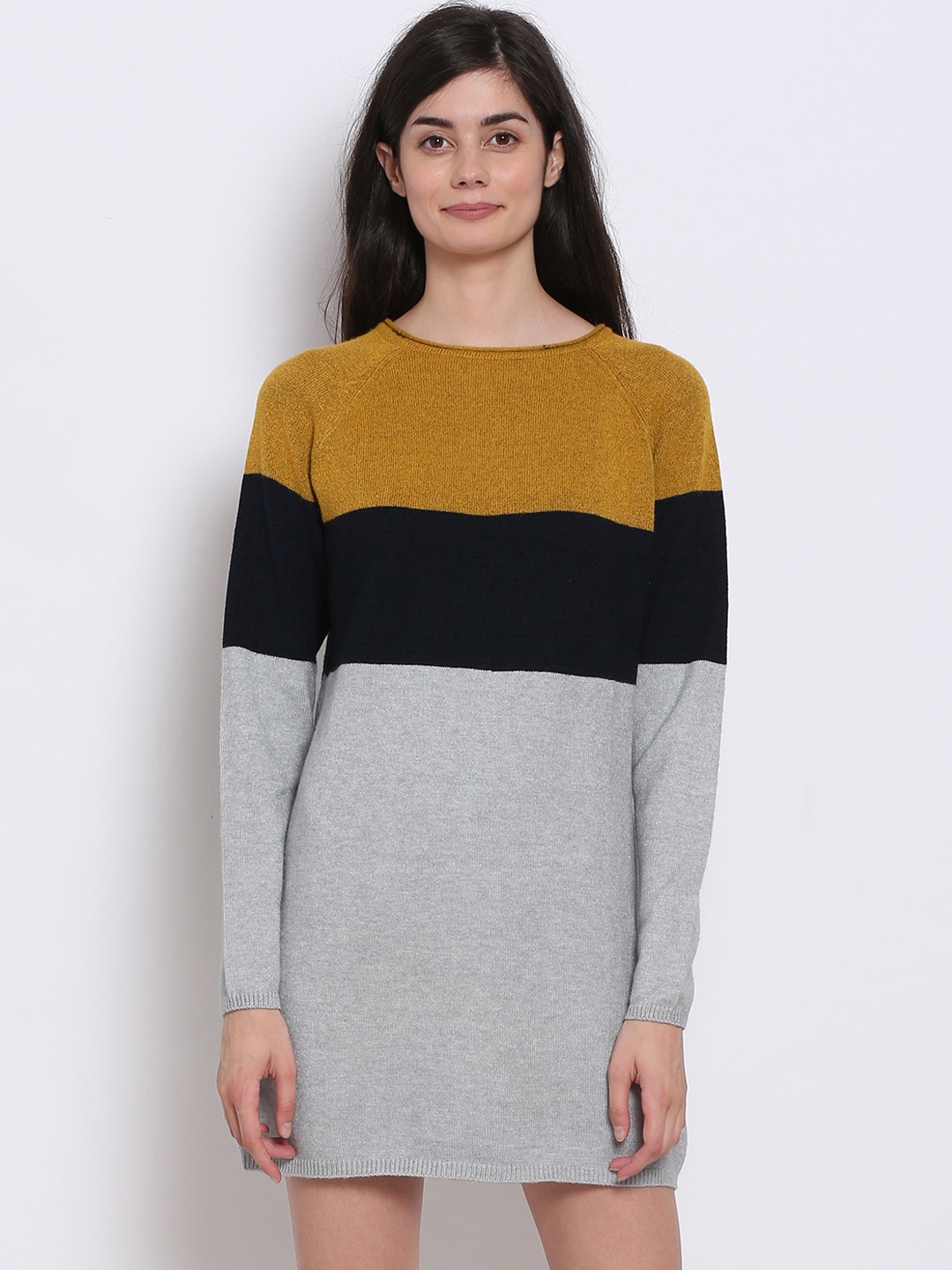 

NoBarr Multicoloured Colourblocked Sweater Dress, Multi