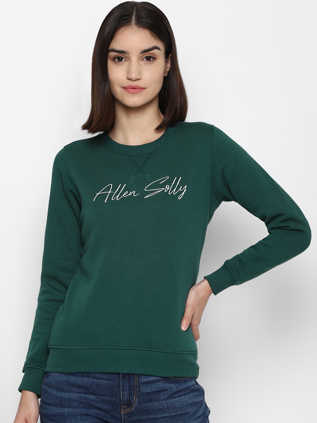 

Allen Solly Woman Women Green Sweatshirt