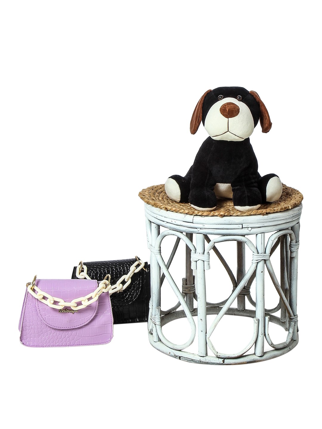 

Ultra Kids Black & Brown Sitting Dog Soft Toy