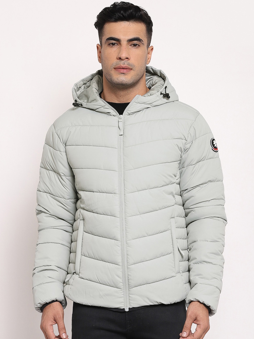 

Red Tape Men Grey Padded Jacket