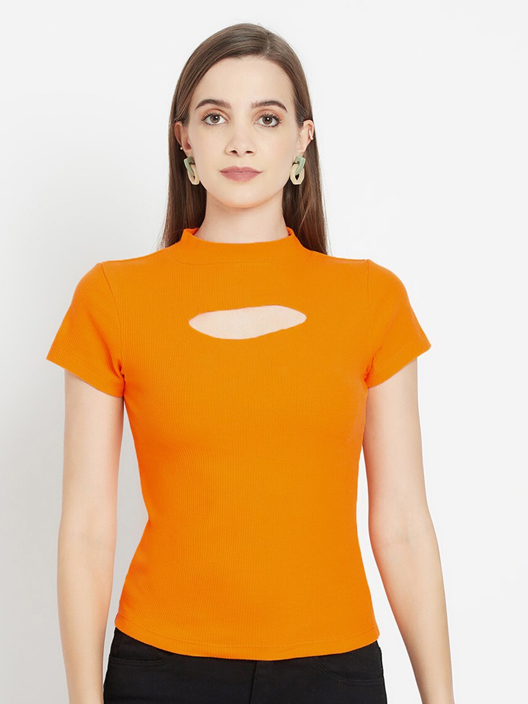 

iki chic Orange Regular Top