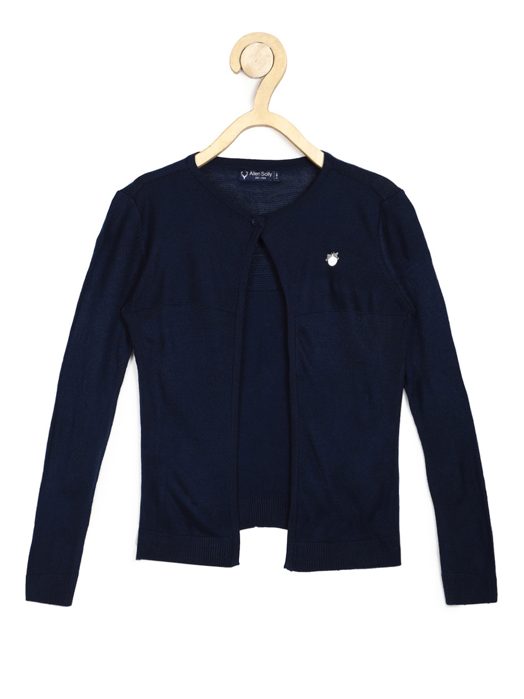 

Allen Solly Junior Girls Navy Blue Solid Sweater
