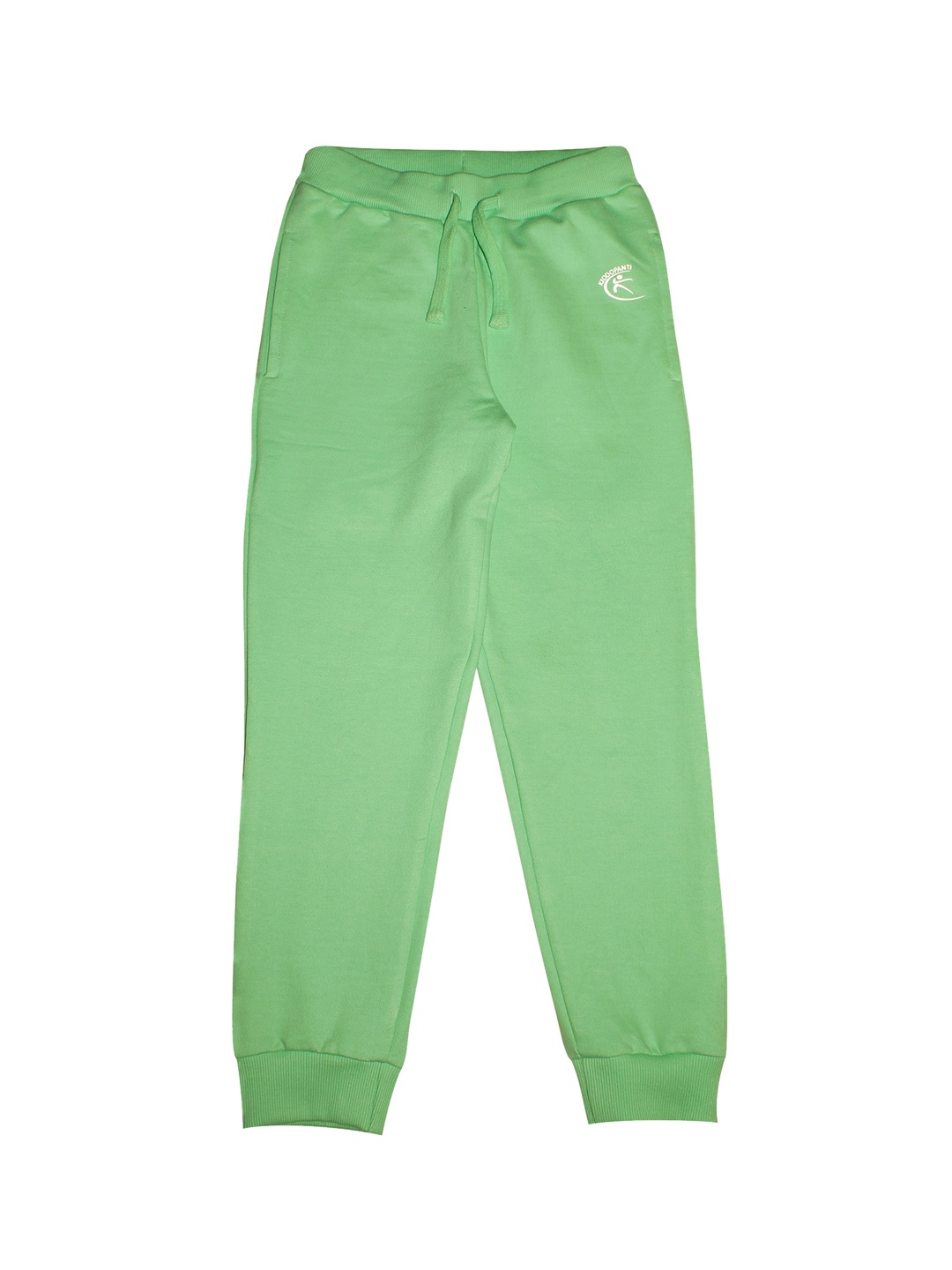 

KiddoPanti Unisex Kids Green Solid Pure Cotton Joggers