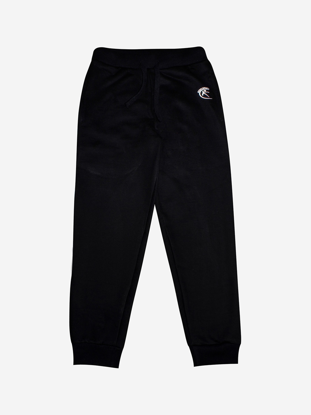 

KiddoPanti Kids Black Solid Pure Cotton Joggers