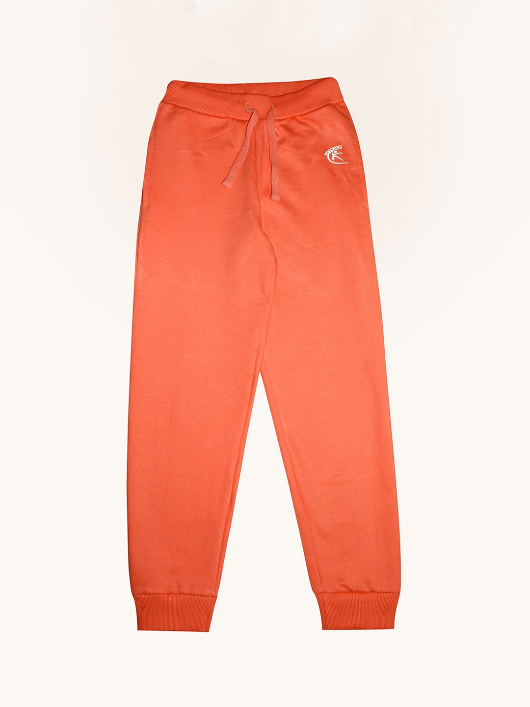 

KiddoPanti Kids Orange Solid Pure Cotton Joggers