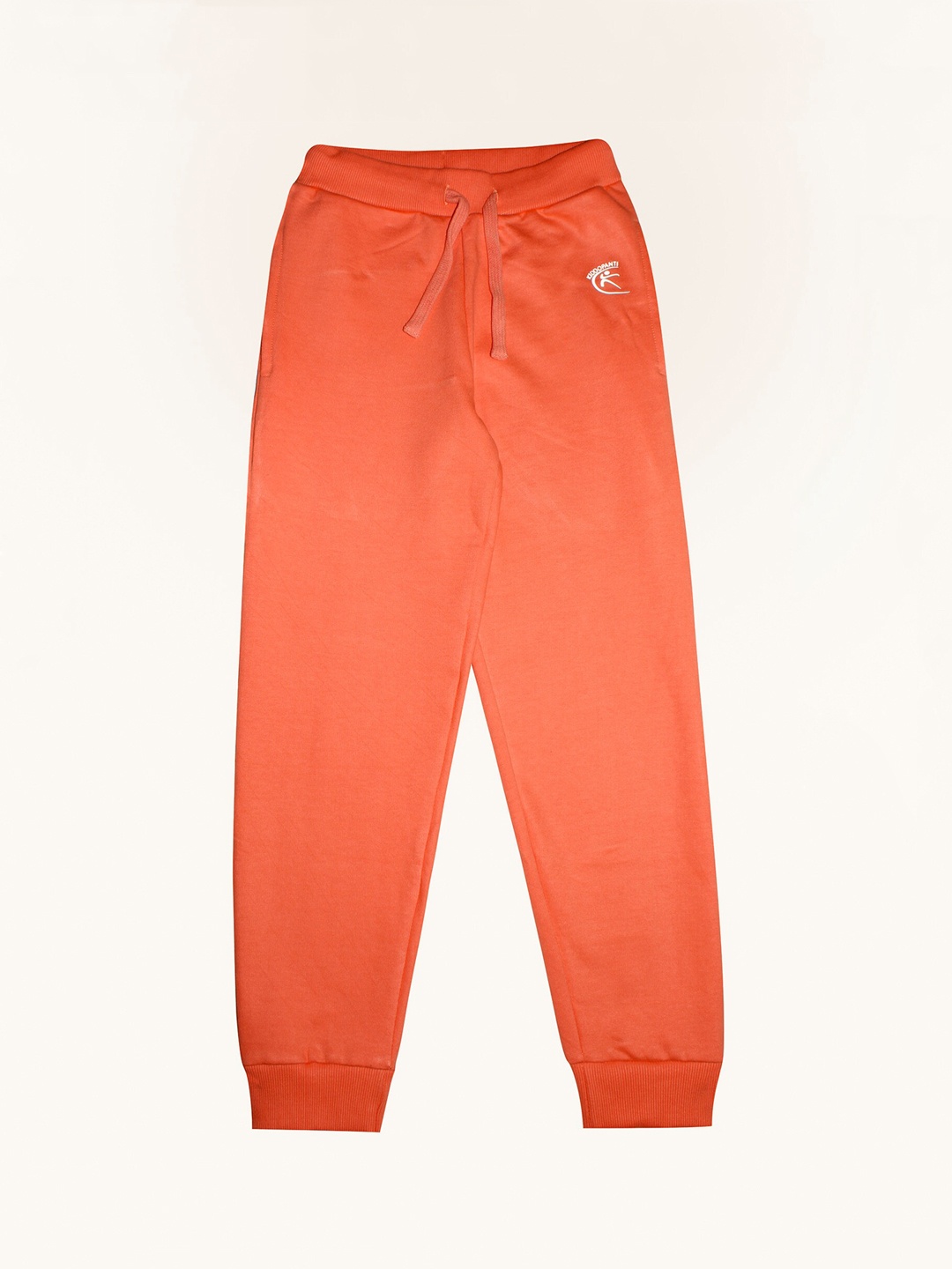 

KiddoPanti Kids Orange Solid Pure Cotton Joggers