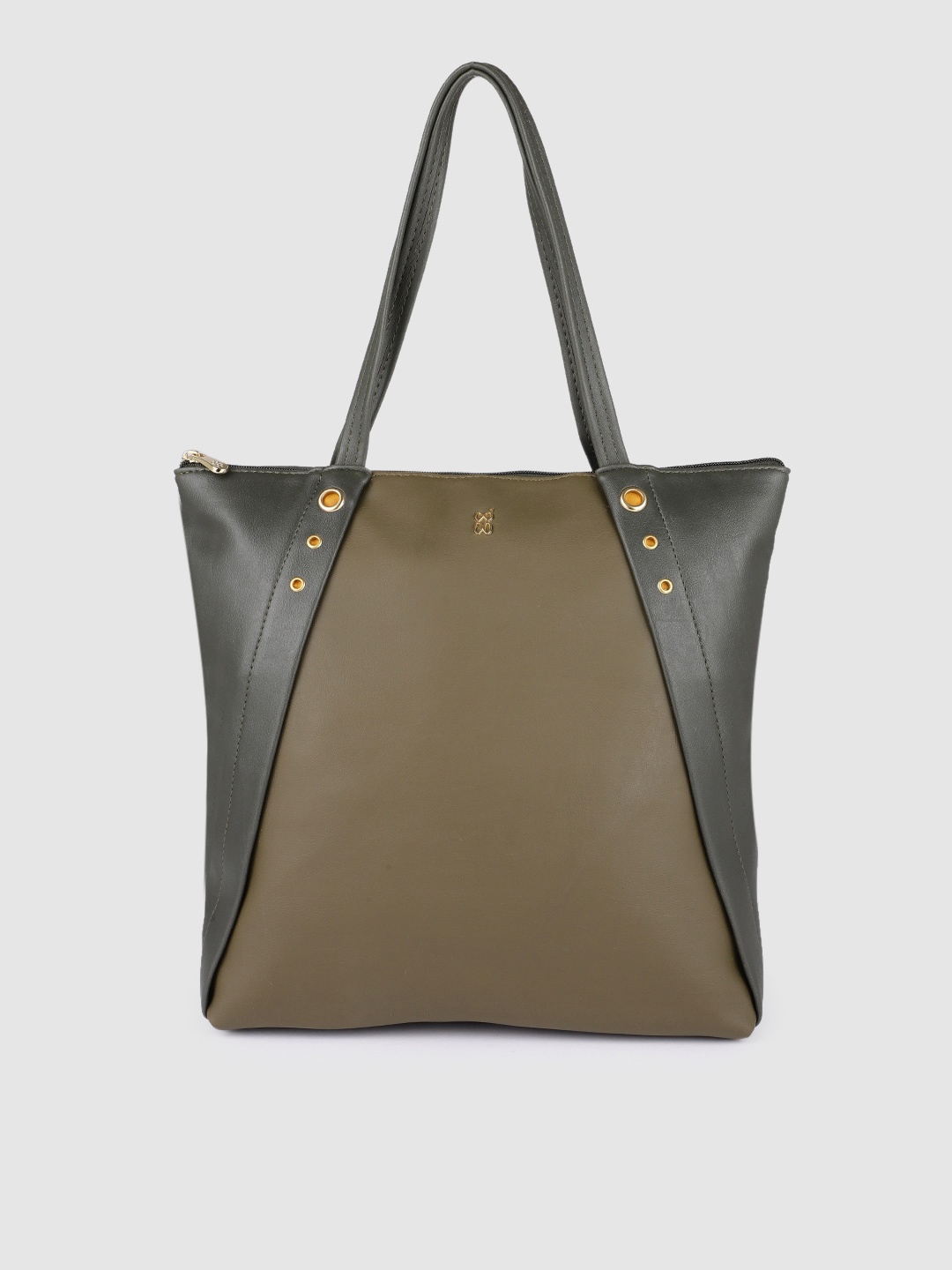 

Baggit Olive Green Solid Shoulder Bag