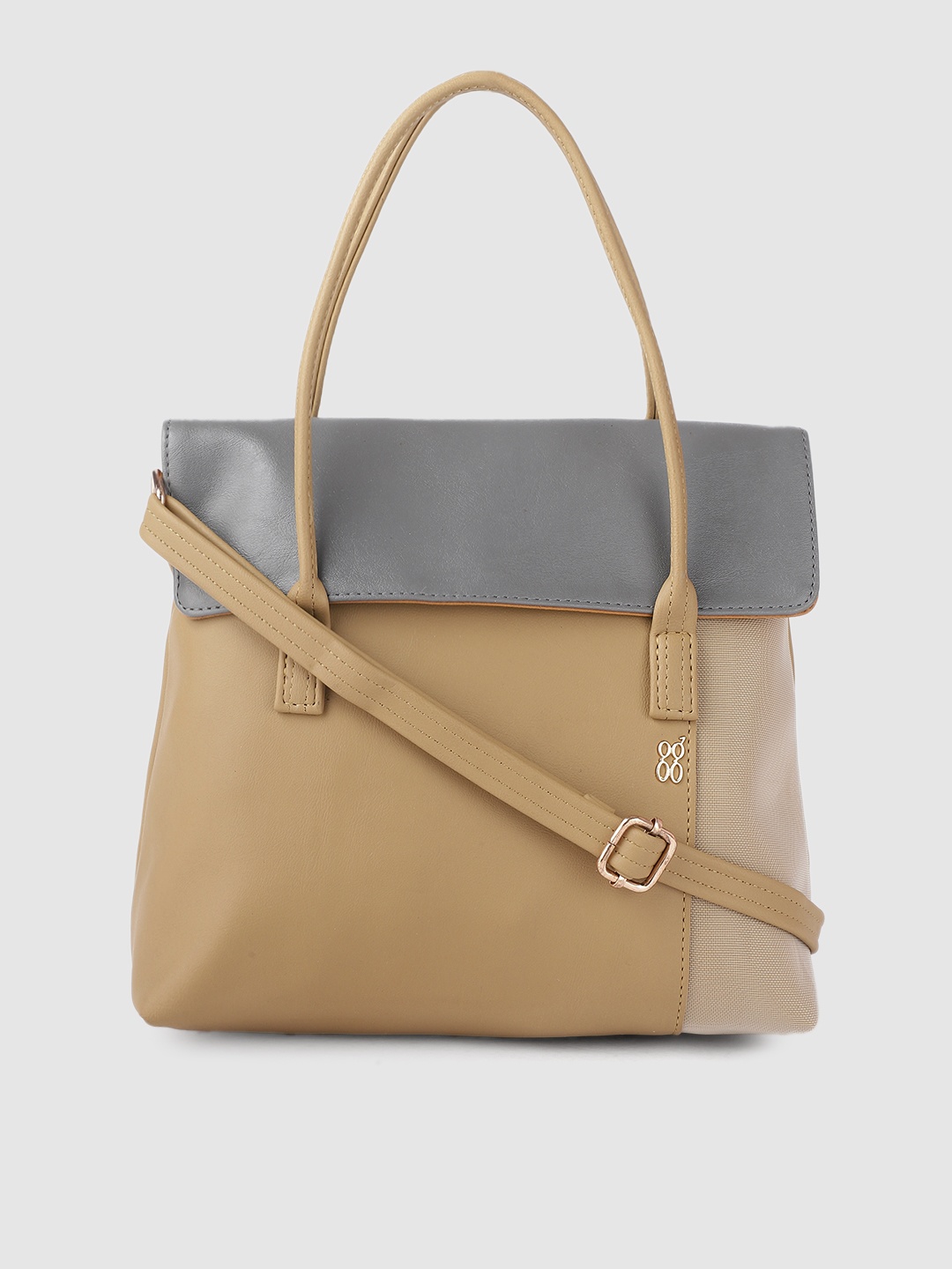 

Baggit Plae Yellow Structured Handheld Bag