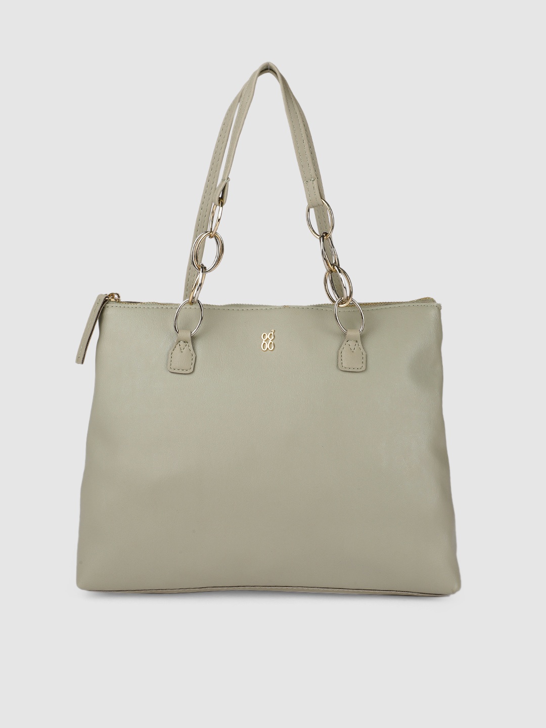 

Baggit Grey Solid Synthetic Leather Regular Structured Shoulder Bag