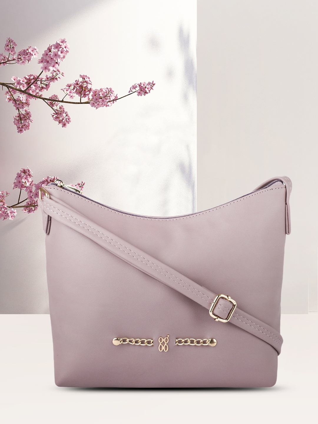 

Baggit Purple Solid Sling Bag