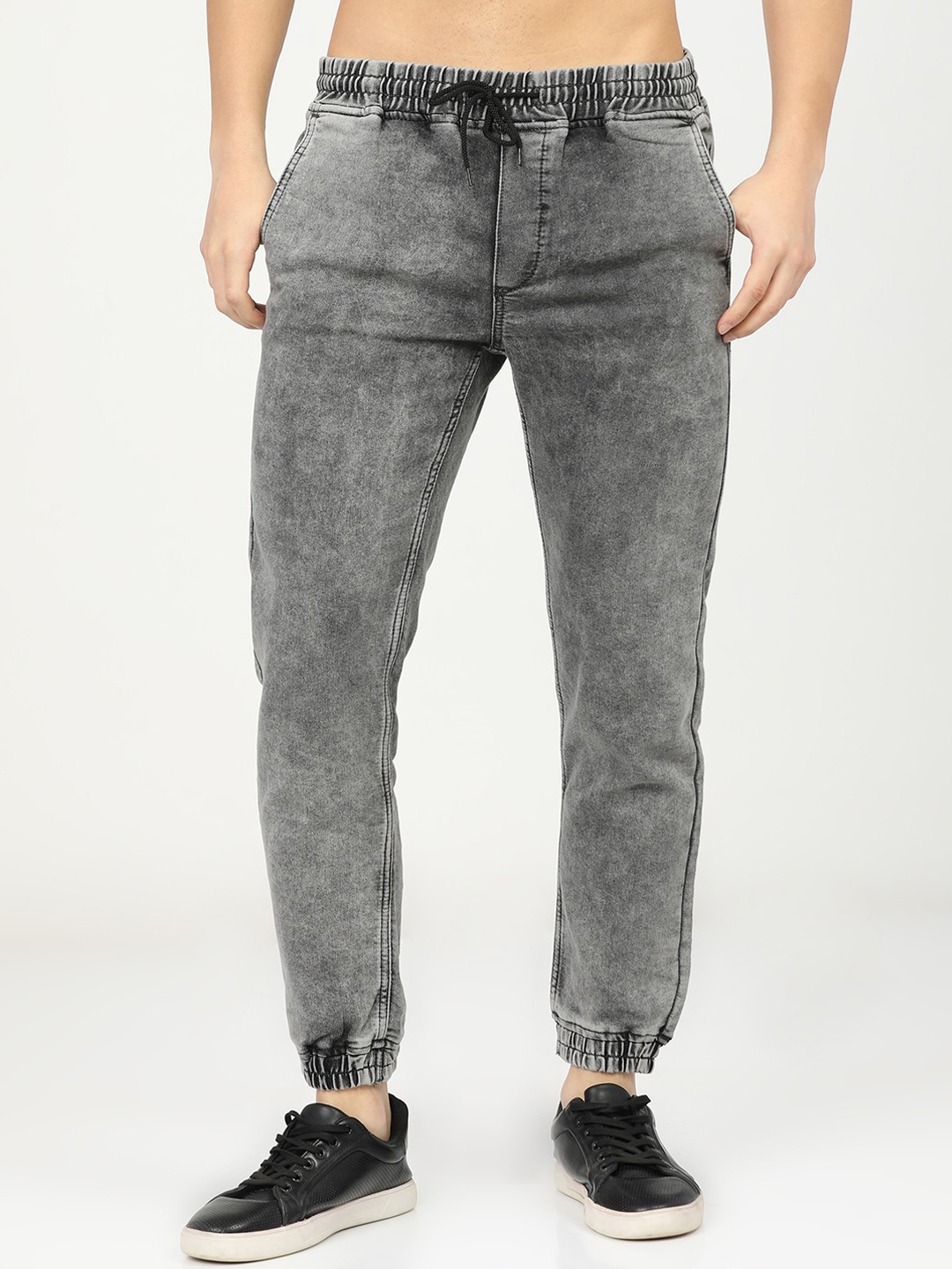 

KETCH Men Grey Jogger Heavy Fade Stretchable Jeans