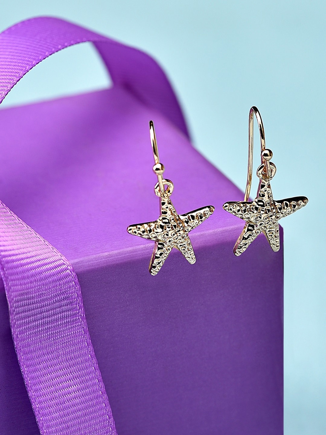

Accessorize London Women Starfish Short Drop Earrings, Gold