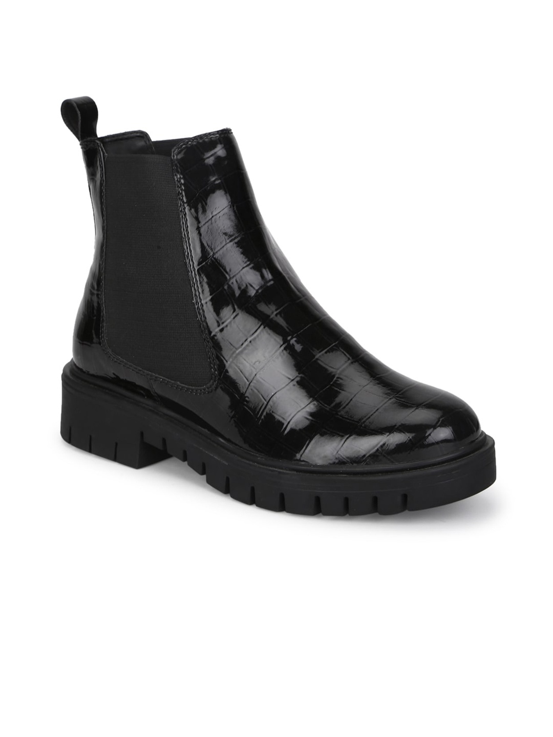 

Truffle Collection Black Block Heeled Boots