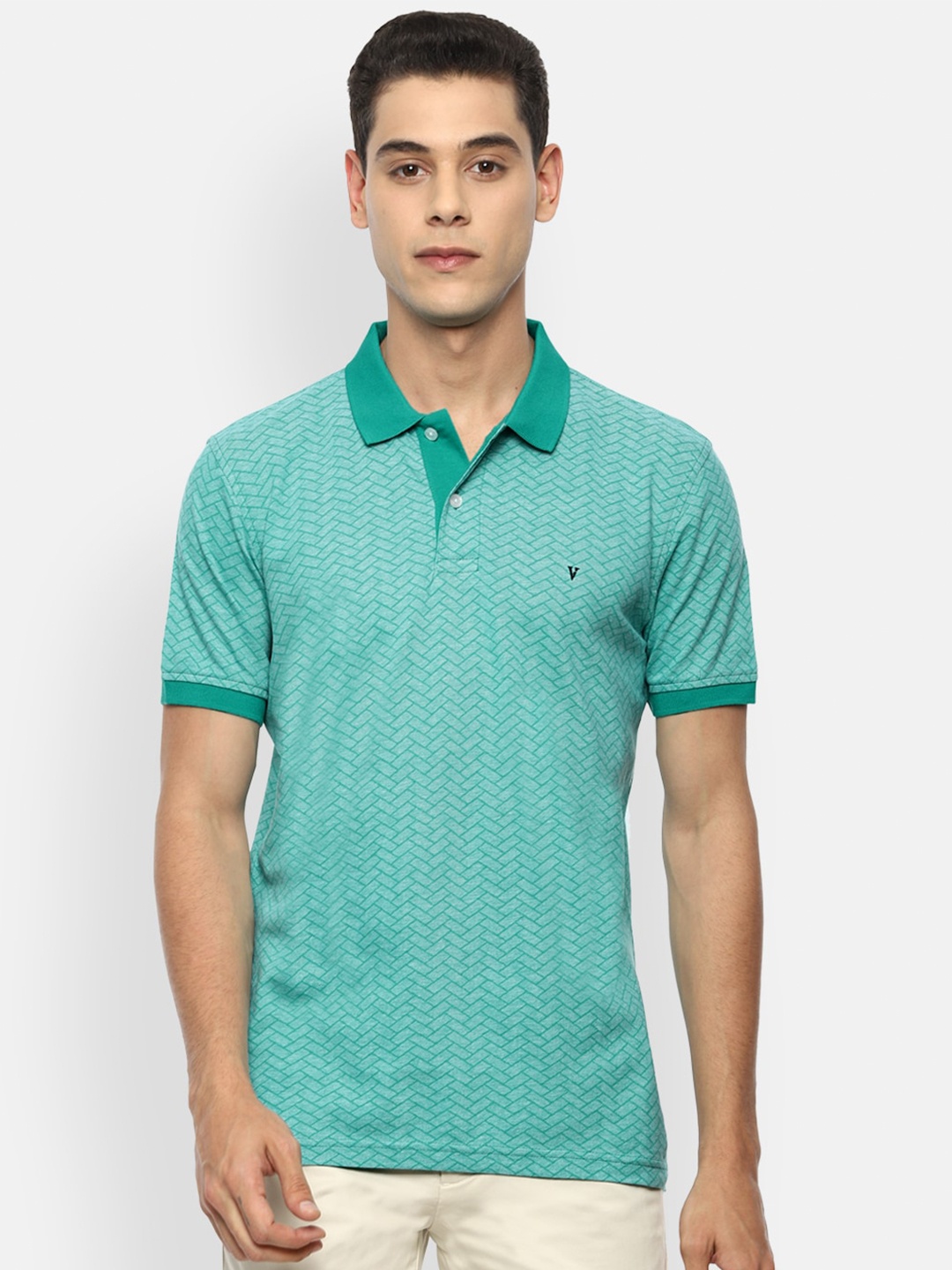 

Van Heusen Sport Men Blue Polo Collar T-shirt